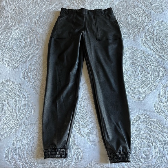SPANX - Leather-Like Jogger - Black - Picture 3 of 13